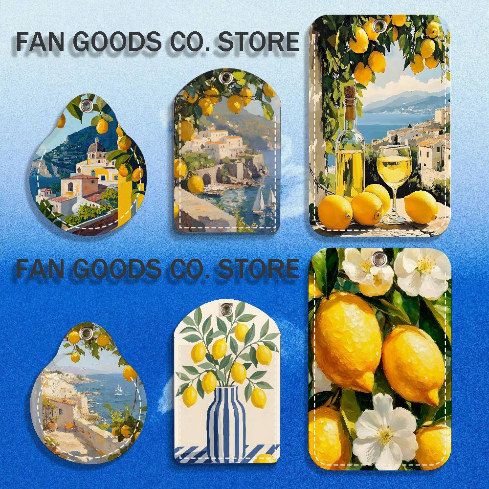 For Leather Work - European Amalfi Coast Lemon Holder Keychain