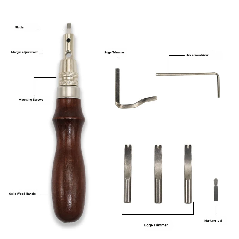 7-In-1 Multifunctional Leather - Leatherwork Edge Beveler ulasan dan harga