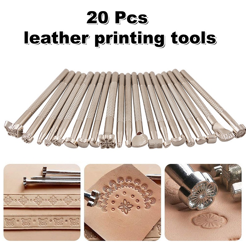 20Pcs Leather Stamping Tools L - Leather Work Organiser ulasan dan harga
