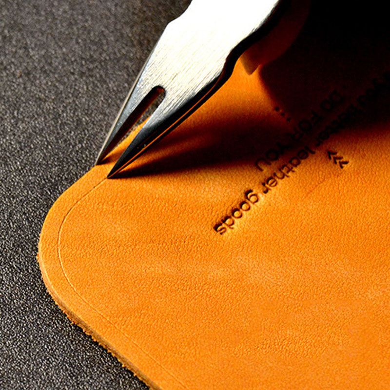 1Pc Leather Shallow Slot Edge  - Leather Work Organiser ulasan dan harga