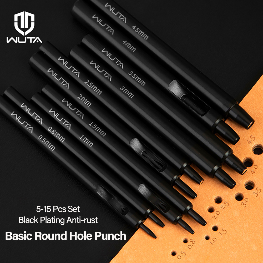 WUTA 5-15Pcs Basic Black Anti- - Leather Work Organiser ulasan dan harga