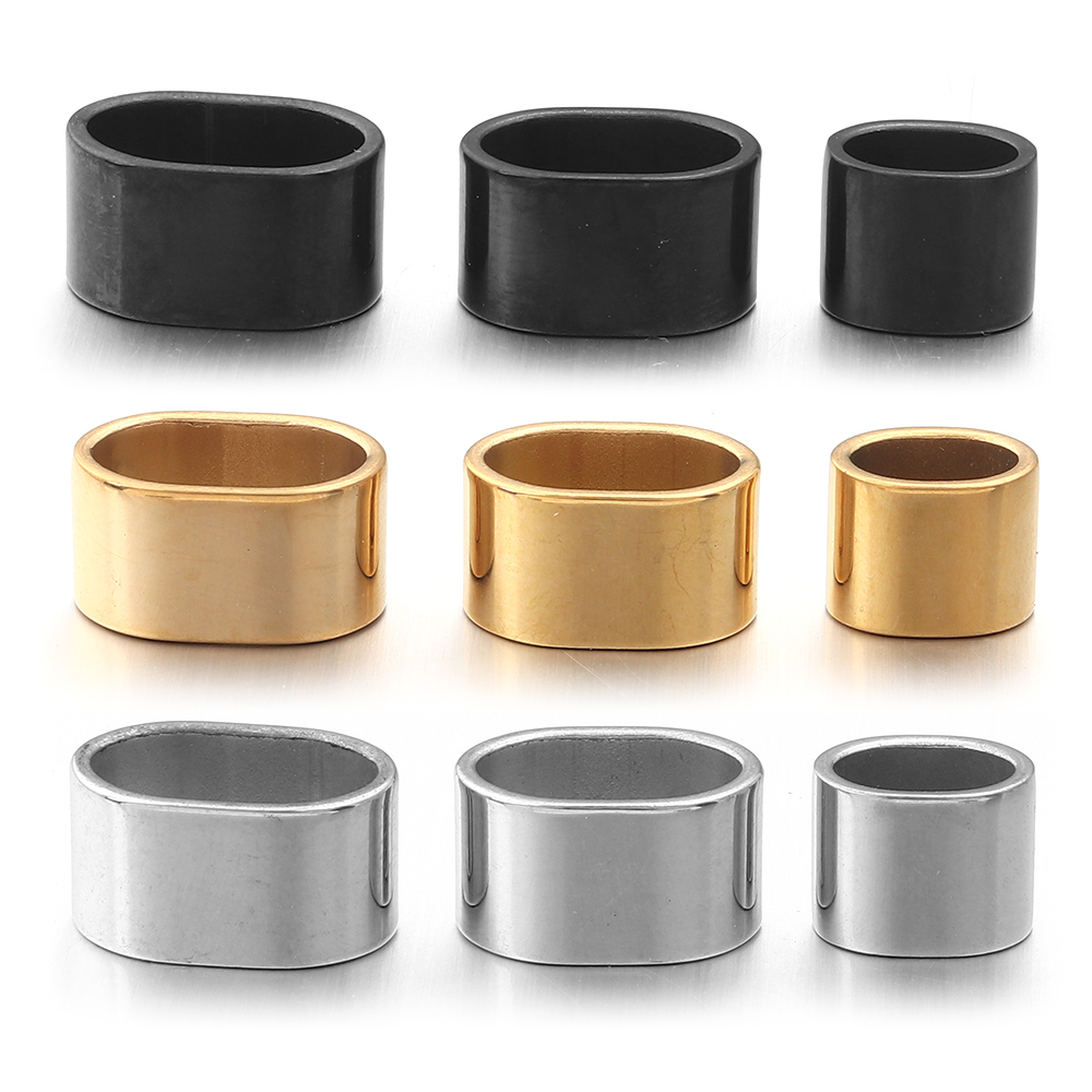 6pcs Flat Stainless Steel Tube - Leatherwork Diy ulasan dan harga