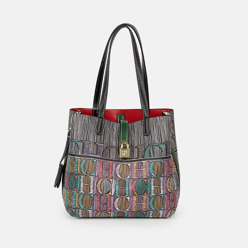 CH Art Color Printed Handbag S - Leather Work In Art ulasan dan harga