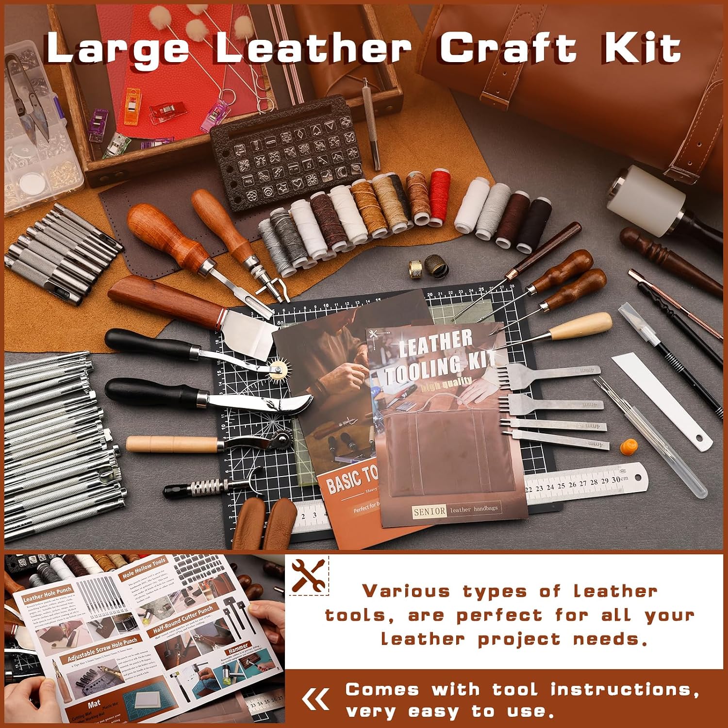 Leather Tooling Kit Leather Cr - For Leather Work ulasan dan harga