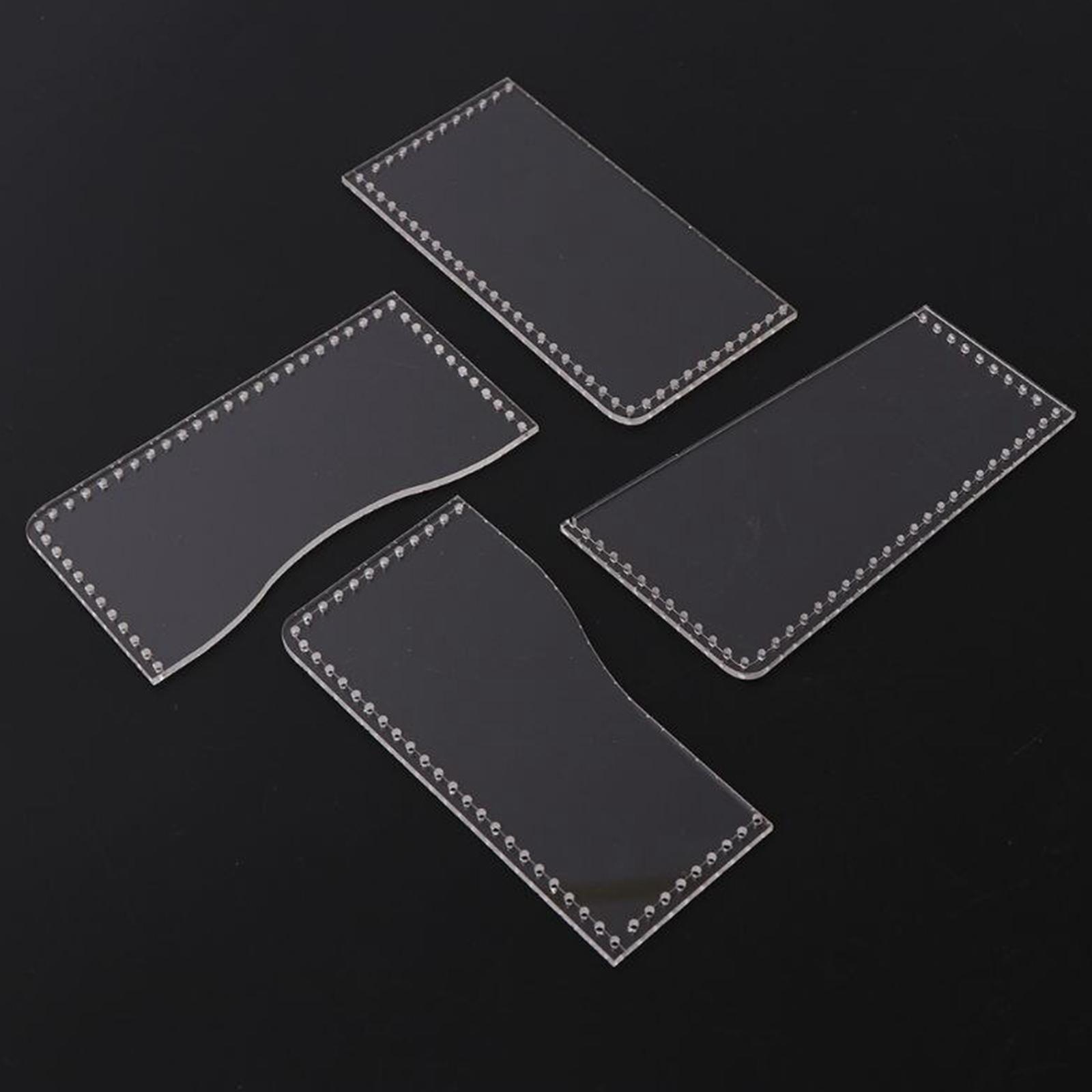 Acrylic Leather Wallet Card Ba - Leatherwork Templates ulasan dan harga