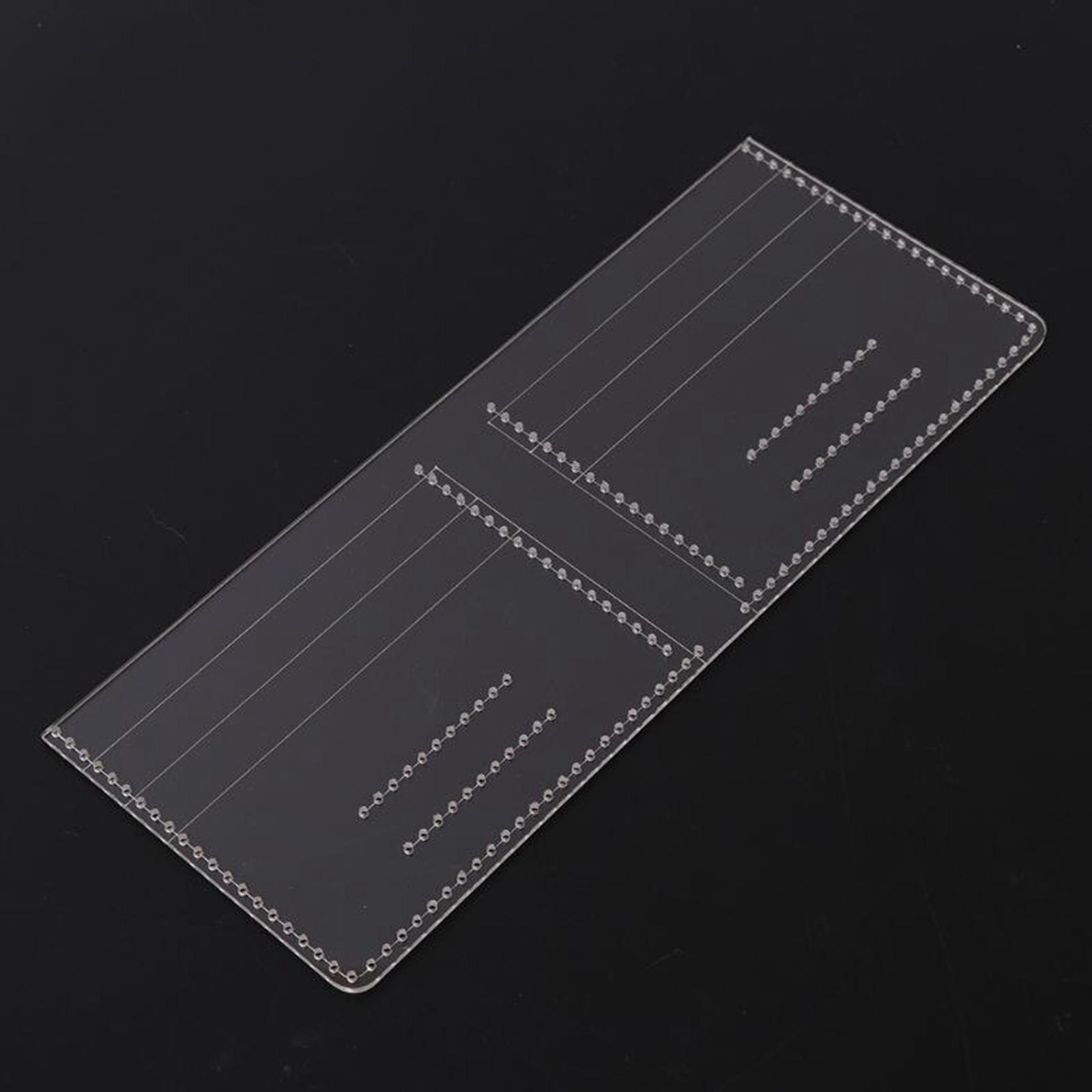 Acrylic Leather Wallet Card Ba - Leatherwork Templates ulasan dan harga