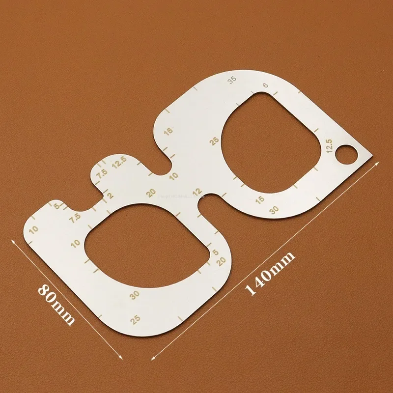 R Positioning Ruler Stainless  - Leatherwork Templates ulasan dan harga