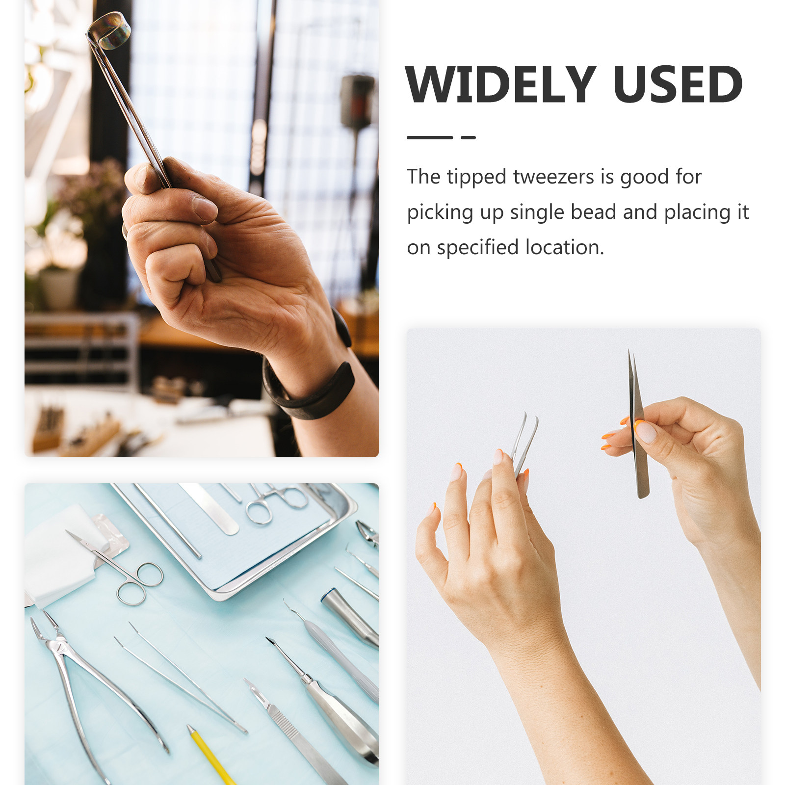 10Pcs Plastic Craft Tweezers B - Leather Work In Art ulasan dan harga