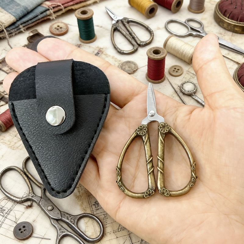 Mini Vintage Scissors Stainles - Leather Work In Art ulasan dan harga