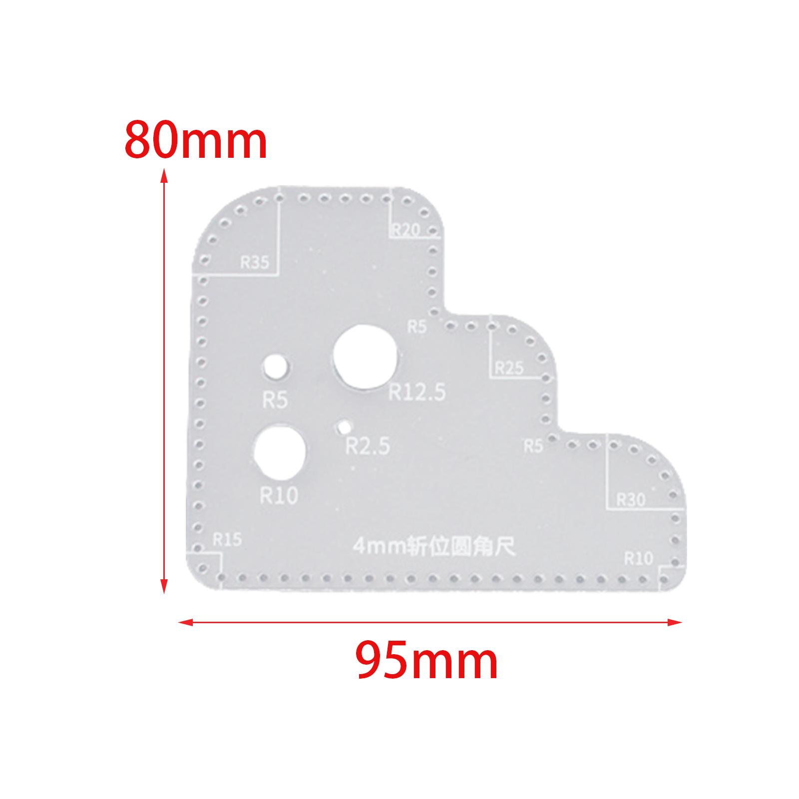 Circle Template Clear Acrylic  - Leatherwork Templates ulasan dan harga