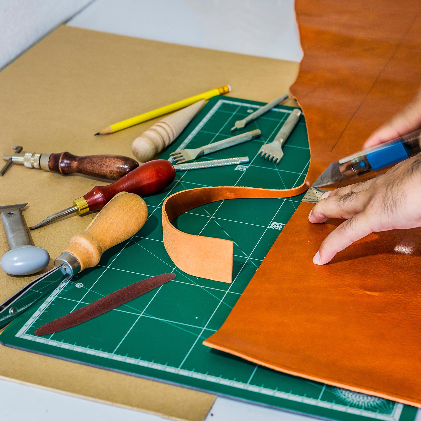 2Pcs Crafting Precision Tools  - Leatherwork Edge Beveler ulasan dan harga
